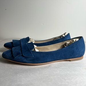 AGL Deep Blue Suede Women's Loafers